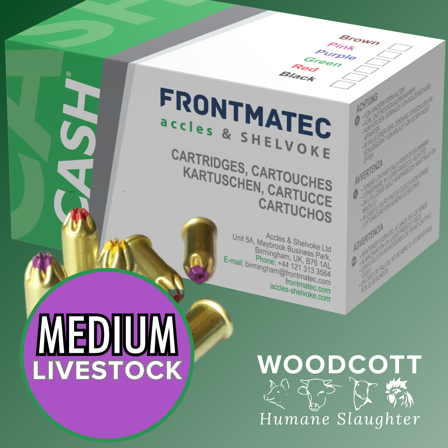 Stunner .22 Blanks Purple 2.5 Grains | Box of 100