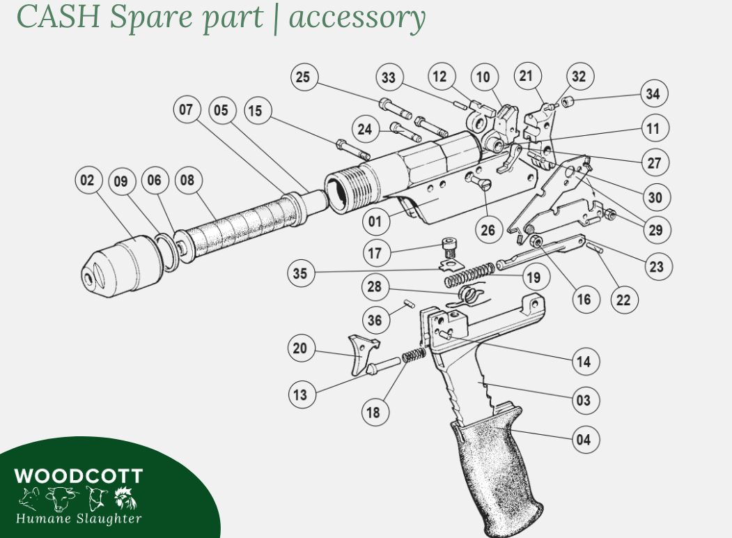 Firing Pin Pivot (33) - CASH
