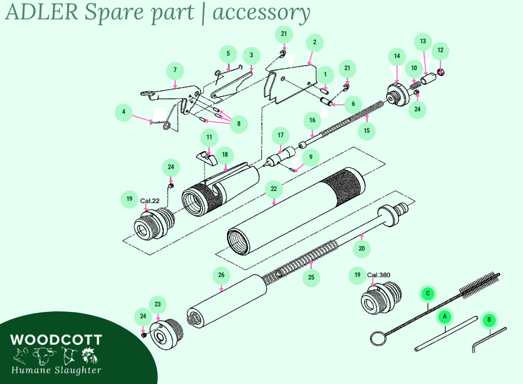 Sear Spring Pin-Trigger Sear Pivot (8)  - Adler